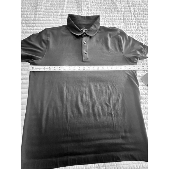 Fabletics Mens Black Short Sleeve Performance Golf Polo Shirt - Picture 6 of 7